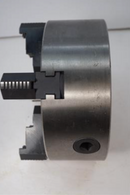 SCA  Sweden 8" STEEL 4-Jaw Precision Self Centering Lathe Chuck Plain Back 2pc Jaws - Cardon Tools