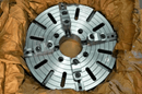 Rapidhold 25" 4-Jaw Semi-Steel Lathe Chuck. Plain Back. 2pc Reversible Jaws - Cardon Tools