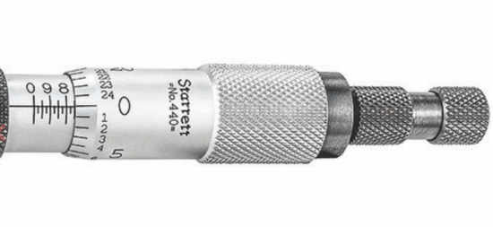 Starrett 440Z-3RL 0-3" Depth Micrometer 2-1/2" Base