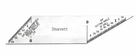 Starrett 13D Inch Reading Double Square Blade MADE IN USA 