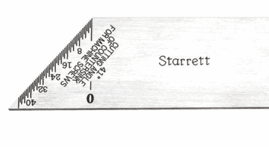 Starrett 13D Inch Reading Double Square Blade MADE IN USA Media 1 of 3