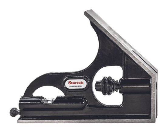 Starrett H33-1224 | Forged and Hardened Steel Square Head For Use With 12"/300mm Larger Combination Squares, Combination Sets/Bevel Protractors