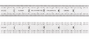 Starrett C606R-12 6R 12" Spring  Tempered Steel Rule with Inch Graduations 10ths and 50ths - Cardon Tools