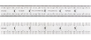 Starrett C606R-12 6R 12" Spring  Tempered Steel Rule with Inch Graduations 10ths and 50ths - Cardon Tools