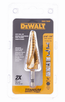 DeWALT DWA1786IR 3/16in - 7/8in IMPACT READY Titanium Nitride Coated Step Drill Bit - Cardon Tools