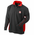 FACOM by Dickies VP.ZSWEAT-L Large Quarter Zip Sweatshirt Black and Red - Cardon Tools