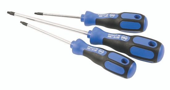 3pc WIHA 3k series Made in Germany Proturn Square Drive Screwdriver Set #1, #2 and #3