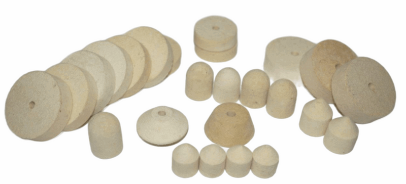 25  Lukas GERMANY 45-15mm  FELT BUFFING Wheels for Watchmakers or Jewellers