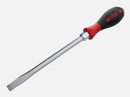 Screwdriver with red handle and 'Wiha' branding on a white background