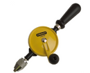 New Old Stock Stanley Double Pinion 1-8mm Hand Crank Drill with Die Cast Frame & Wheel