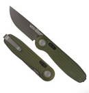 UCU Hannegan Crossbar Knife - A perfect EDC - Nitro-V Steel - G10 Scales  - Cross Bar Lock - FOREST