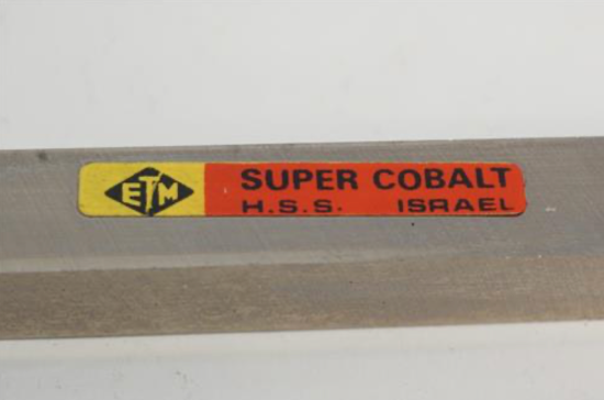 2 ETM made in Israel Super Cobalt HSS 7/16" x 3-1/2" Square Lathe Cutter Tool Bit