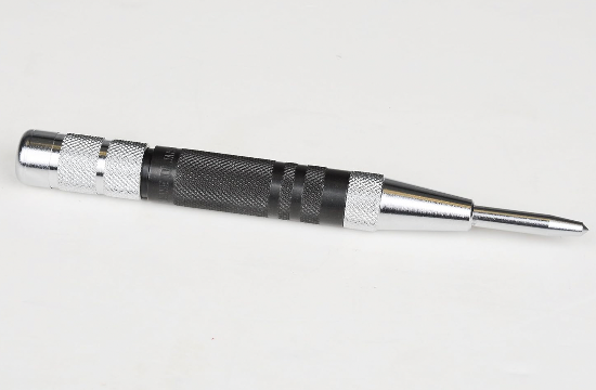 Fowler 52-500-290 Hardened Steel Super Heavy Duty Automatic Center Punch, 6" Length, 5/8" Diameter.