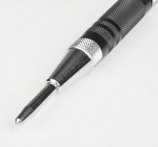 Fowler 52-500-290 Hardened Steel Super Heavy Duty Automatic Center Punch, 6" Length, 5/8" Diameter.