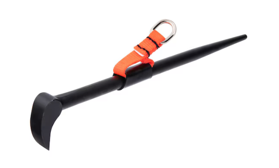 PROTO J2126-TT Tethered Aligning Pry Bar: Chisel End Tether Ready Rolling Head Pry Bar