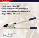 Spear & Jackson 8290RS Razorsharp Heavy Duty Telescopic Ratchet Anvil Loppers