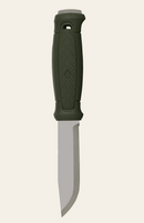 Morakniv Sweden  GARBERG Heavy Duty Bushcraft Knife with Polymer Sheath and Stainless Steel Blade GREEN