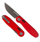 UCU Hannegan Crossbar Knife - A perfect EDC - Nitro-V Steel - G10 Scales  - Cross Bar Lock - LAVA RED