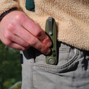 UCU Hannegan Crossbar Knife - A perfect EDC - Nitro-V Steel - G10 Scales  - Cross Bar Lock - FOREST