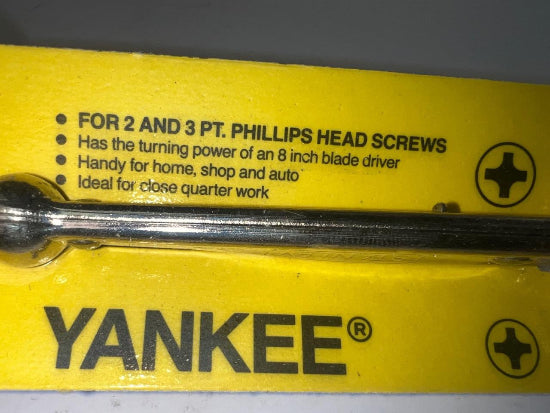 New Old Stock Stanley 1982 USA made YANKEE PHILLIPS offset Ratchet Screwdriver 68-423