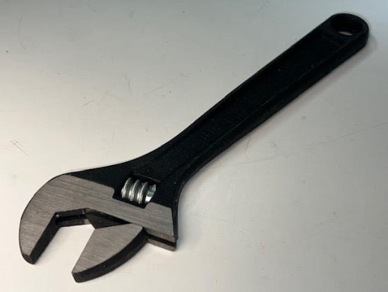 New Old Stock Crescent USA made 8" CRESTOLOY Black Adjustable Wrench