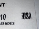 New Old Stock Crescent  USA made 10" Chrome Adjustable Wrench