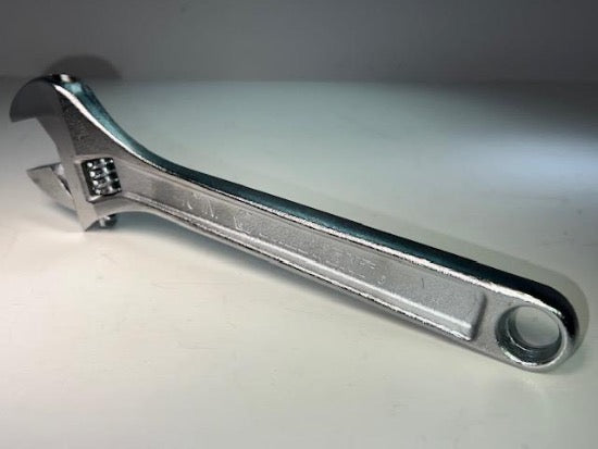 New Old Stock Crescent USA made 10" Chrome Adjustable Wrench