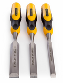 Stanley DYNAGRIP 1/2", 3/4", 1" Wood  Chisel Boxed Set Made in 2014 - Cardon Tools