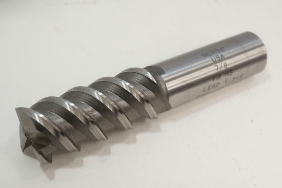 Morse Cutting Tools USA 8% Cobalt 7/8" 60 Degree Helix Shearmill End Mill. 