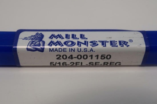 2  Mill Monster 5/16" 2FL Solid Carbide Square cut End Mills. USA Made 204-001150