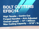 New Old Stock Eclipse  14" BOLT CUTTERS - High Tensile, Forged Handles