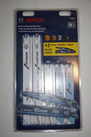 New Old Stock BOSCH Swiss made 11pc Reciprocating Saw Blade set. RAP9EPK. Wood / Metal - Cardon Tools