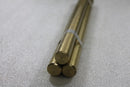 3 C360 Brass Round Rod Bar 3/4" x 12" Stock Free Machining for Lathe - Cardon Tools