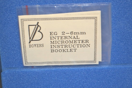 New Old Stock BOWERS UK HOLMIKE .045" - .050" Range, Grad. .0005" Bore Micrometer