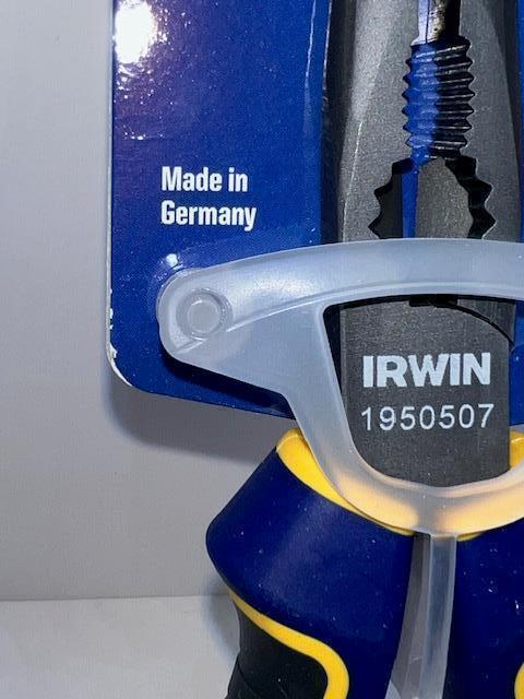 NEW Irwin Vise-Grip GERMAN Made 1950507 8″ Needle Nose Pliers Cuts PIANO wire !
