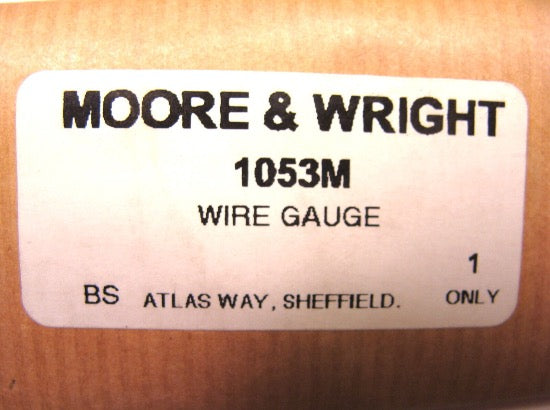 New Old Stock Moore & Wright UK 0.2-10.0mm machinist STANDARD WIRE GAUGE GAGE