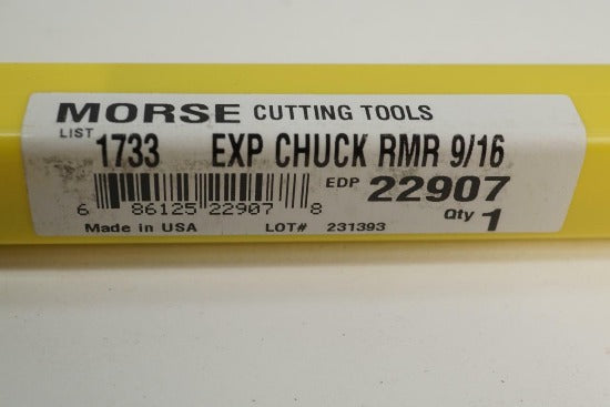 Morse Cutting Tools USA  Hss 9/16" Expansion Chucking Reamer 7/16" Shank