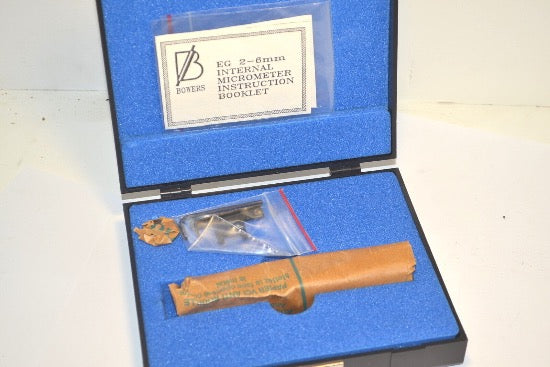 NOS BOWERS UK HOLMIKE .045" - .050" Range, Grad. .0005" Bore Micrometer 