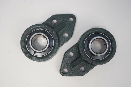 2 NSK Flanged Unit Bearing Mount  for 1" Shaft, UCFH205-100D1. Made in Japan