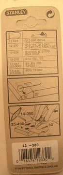 New Old Stock STANLEY Sheffield England 40mm 1-5/8" 12-330 Block Plane Blade - Cardon Tools