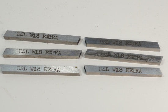 6 DSL W18 Extra18% Tungsten-Vanadium HSS Lathe Tool Bit 2" x 3/16" x 3/16"