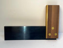 New Old Stock  Irwin MARPLES 6" Cabinetmakers Triple Pinned Brass and WALNUT Tri Square - Cardon Tools