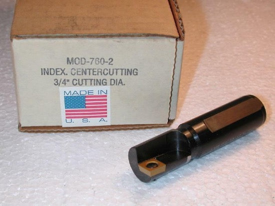 AMERICAN SUN 3/4" Indexable Center Cutting End Mill  760-2 USA made