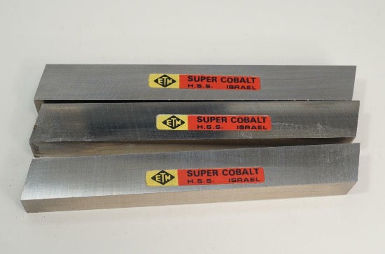   3 ETM Israel Super Cobalt HSS 1/2" x 4"Square Lathe Cutter Tool Bit