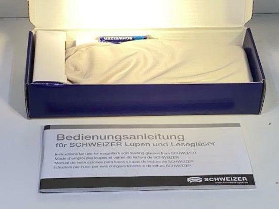 Schweizer OKOLUX 3.5X 10D LED Illuminated Hand Magnifier Magnifying Glass