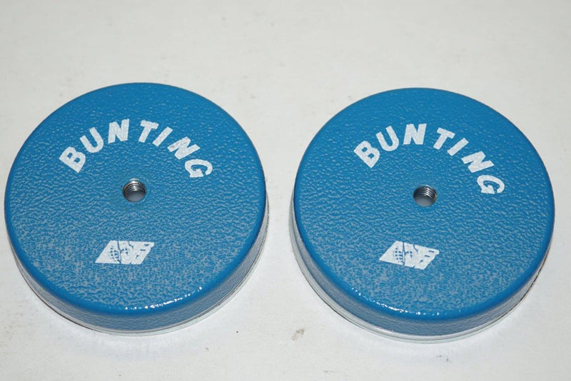 2 Bunting Magnetics 2-5/8" Shallow Pot Magnet with Removable Hook M15561XR