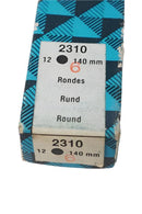 2 Grobet Swiss Jeweller's Watchmakers Round Taper Files. 140mm long.