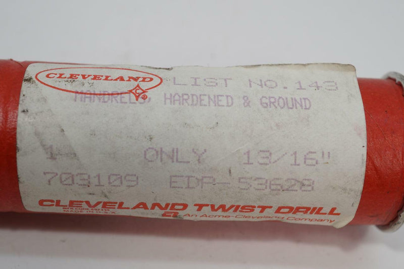 New Old Stock Cleveland Twist USA Made 13/16" Lathe Mandrel. Hardened & Ground