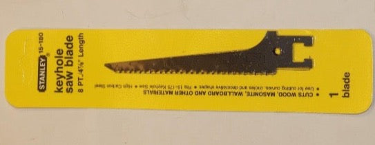 Stanley Keyhole Blade for Turret Head SAW 8 PT./ 4-7/8" length. 15-180