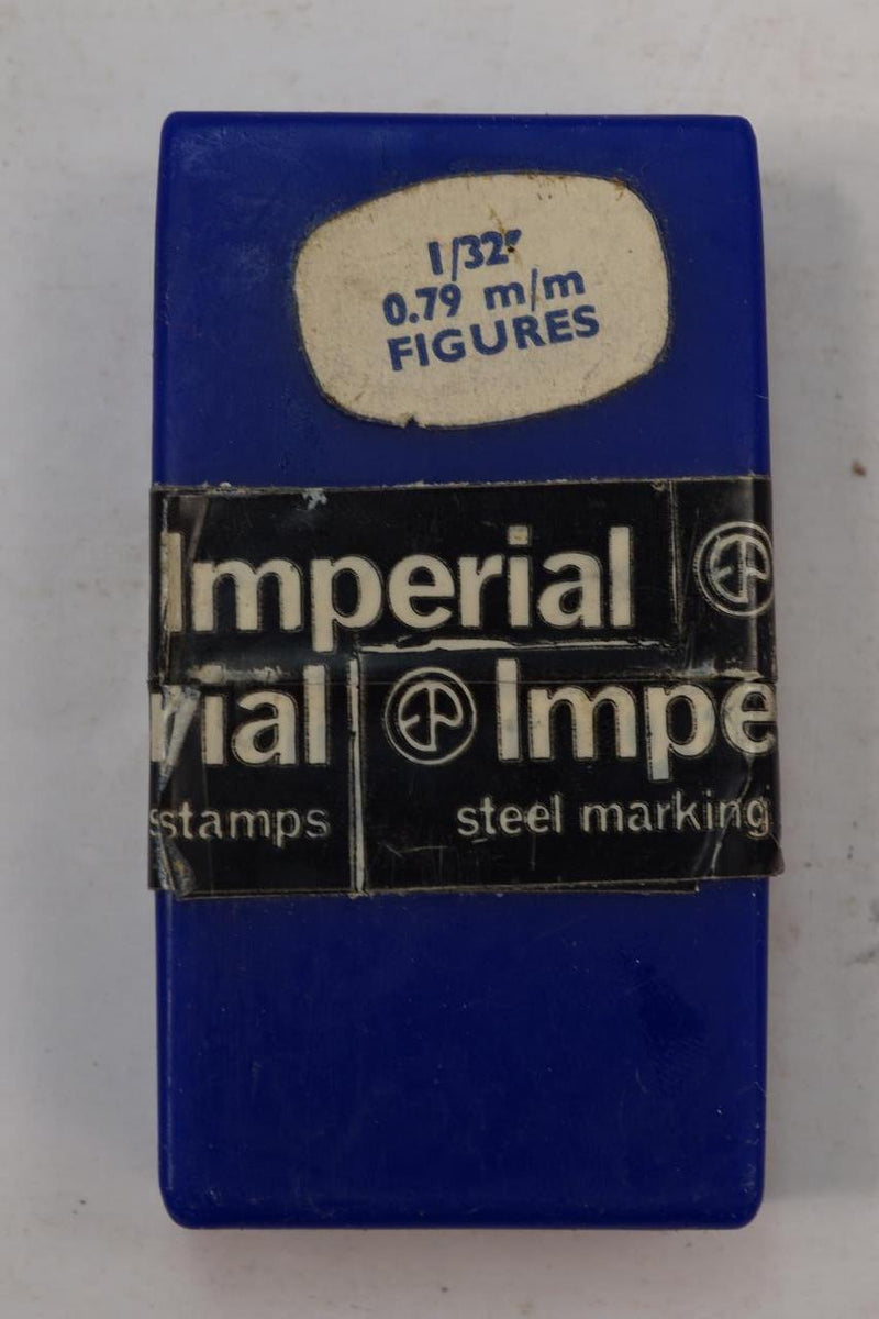 New Old Stock IMPERIAL Made in England Toolmakers MICRO 1/32" NUMBER  Stamp Box Setld